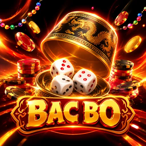 Mesa de bac bo com dois dados de cada lado prontos para serem revelados